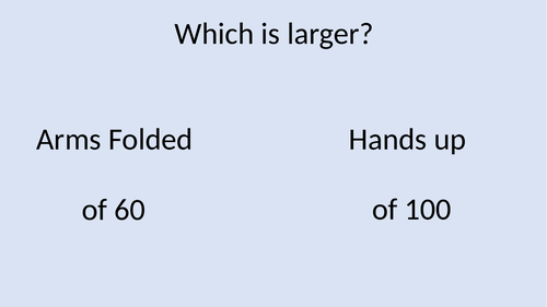 Number - Fraction of Amount: Last Man Standing Activity