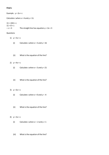 Graphs - Finding C