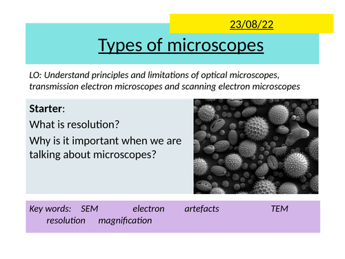 AQA 2.3 Types of Microscopes