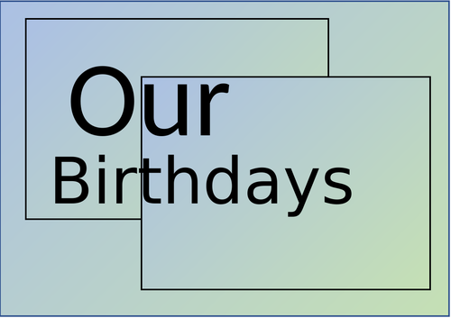 class birthdays poster / display / bunting EDITABLE