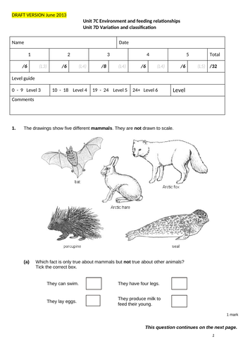 Biology-7c Environmental and feeding relationships