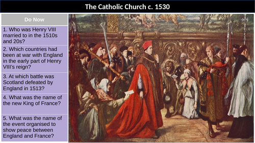 Catholic Church 1530 | Teaching Resources