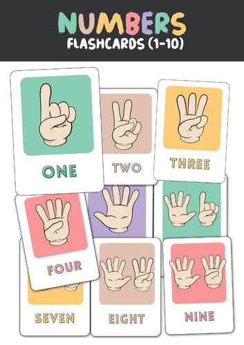 Number Flashcards (1-10)