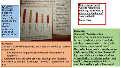 AQA A-level Sociology: Education Class - Material deprivation