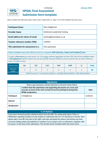 NPQSL final submission - PASS