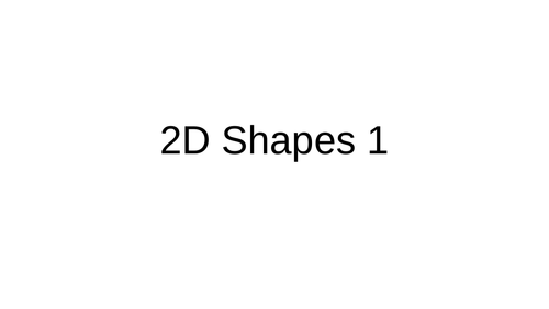 2D Shapes