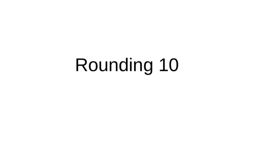 Rounding