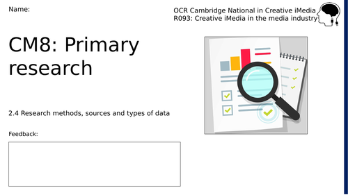 CM8 - Primary research (Workbook)