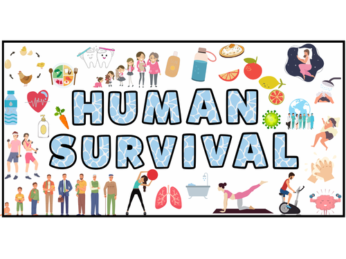 Human Survival Working Wall Title/Display Lettering