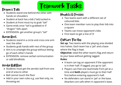 Values in PE & Sport