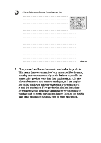 GCSE Business - Theme 2 - 2.3.1 - Business Operations