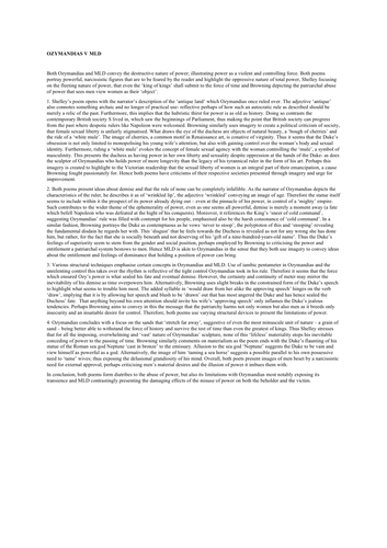 Ozymandias My Last Duchess comparison essay grade 8/9