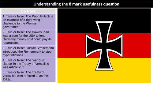 Weimar Republic Exam Question