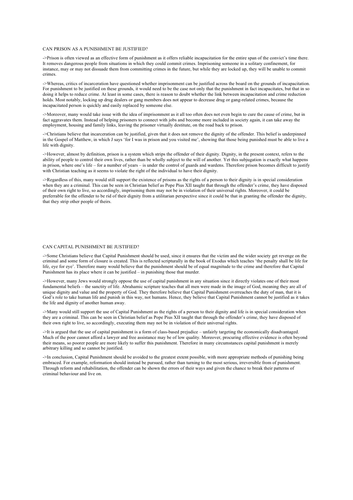 2 grade 8/9 RE model 12 markers on types of punishment for AQA GCSE