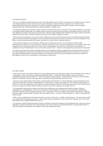 2 grade 8/9 RE model 12 markers on the existence of heaven and hell for AQA GCSE