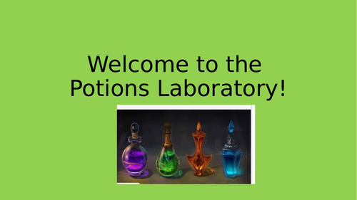 Potions power point