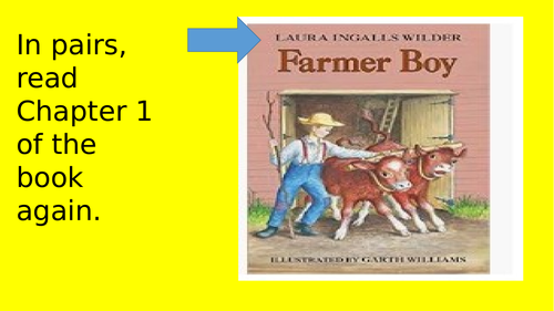 Farmer Boy tasks linked to chapter 1