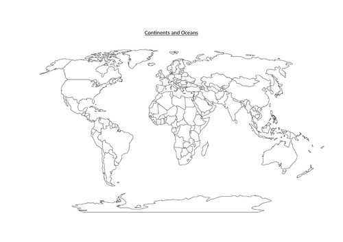 Continents and Oceans