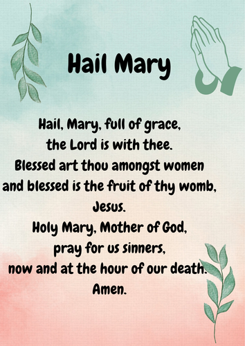 Lord's Prayer and Hail Mary