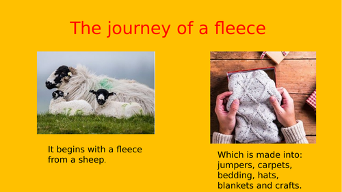 The journey of a sheep fleece