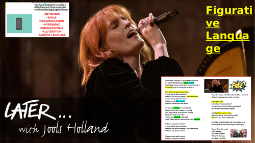 FLORENCE & THE MACHINE:  Figurative Language