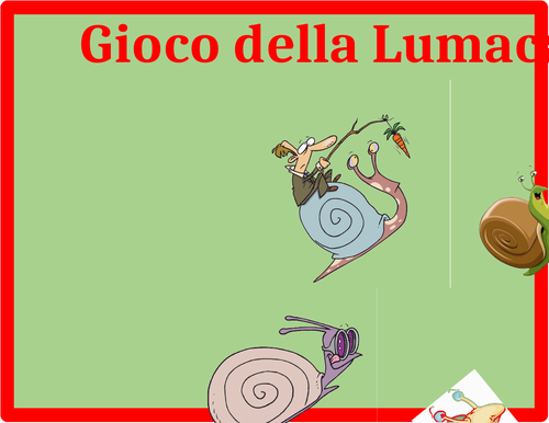 Italian Irregular Verbs Lumaca Snail Game