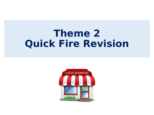 GCSE Edexcel Revision Questions - Theme 2