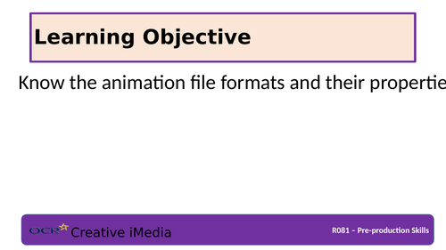 R081 File Formats Presentations