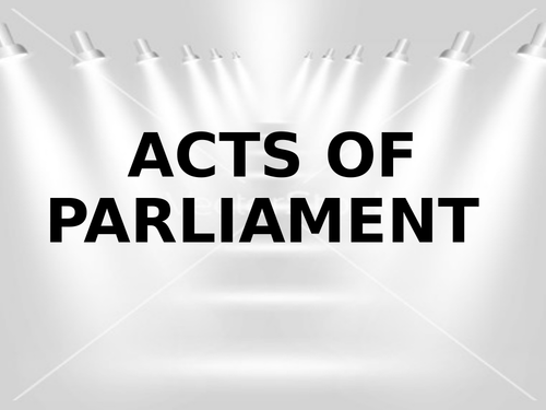 Acts of Parliament