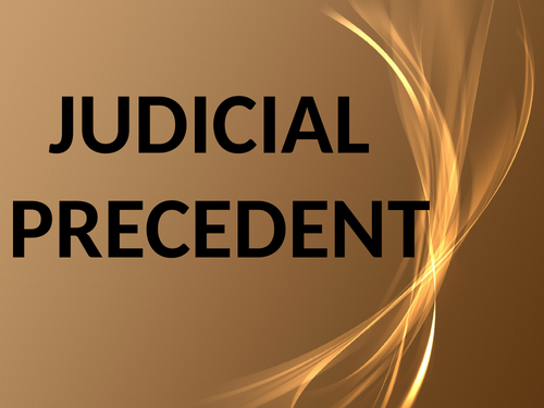 Judicial Precedent