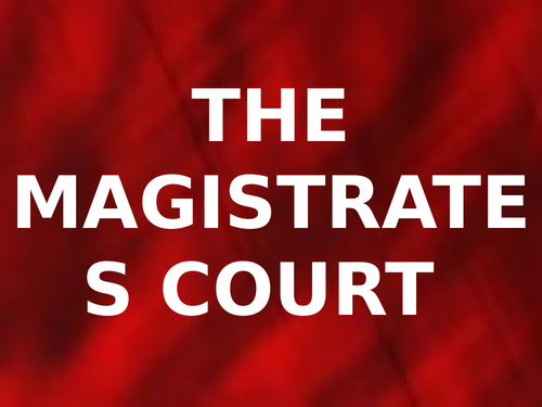 The Magistrates' Court