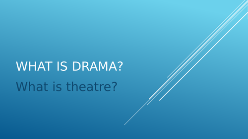 What is theatre?