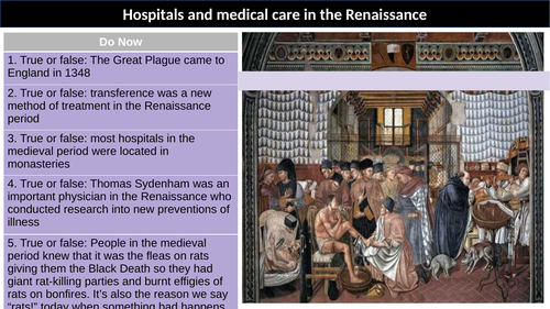 Renaissance Hospital Care | Teaching Resources