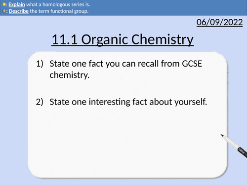 OCR AS Chemistry: Organic Chemistry