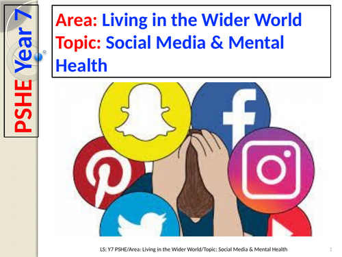 Social Media and Mental Health - PSHE - Year 7