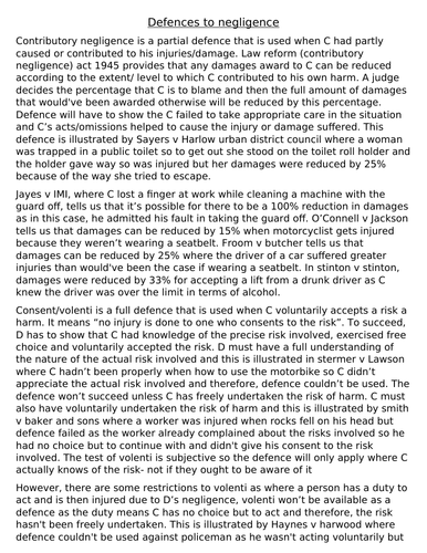 complete tort law revision notes for a level ocr law