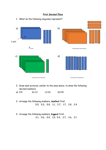 first-decimal-place-teaching-resources