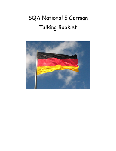 SQA National 5 German Talking Booklet
