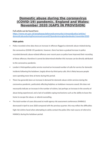 Activity 3 Unit 4 Enquiries into research lesson 4 -Identifying gaps