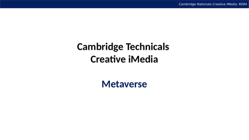 What is a Metaverse?
