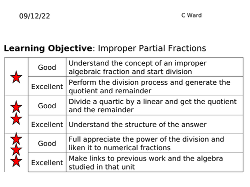 A2 MATHS PARTIAL FRACTIONS LESSON 3