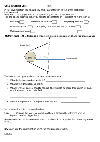 KS3 or GCSE Practical Skills Physics/Science