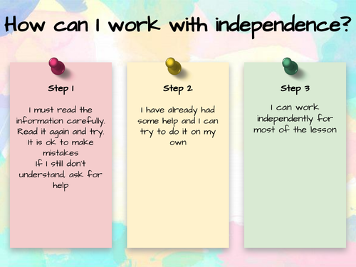 Working with independence