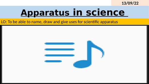 Apparatus in Science - working scientifically