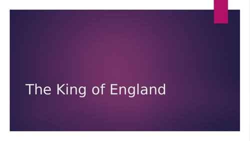 Powerpoint about the King of England Charles III