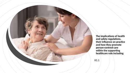 T Level Health Specialism Adult Nursing - working in a person centered way K1.1-6