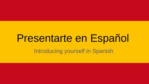 Presentarte en Español