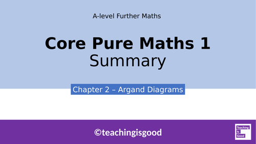 A-level Further Maths Y1 Argand Diagrams Complete Lesson