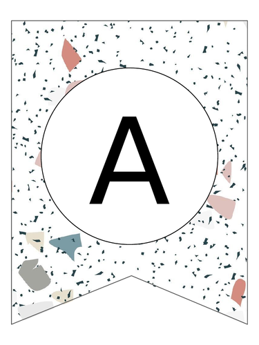 Editable bunting - different styles