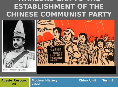 Chinese Nationalism: Warlord Era to the establishment of the CCP